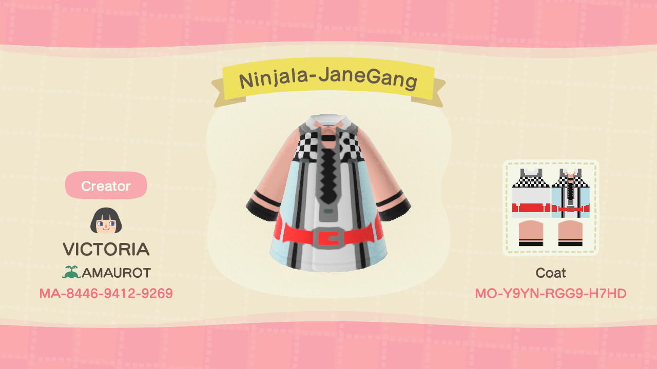 Animal Crossing Design Code: MO-Y9YN-RGG9-H7HD Ninjalaz-JaneGang