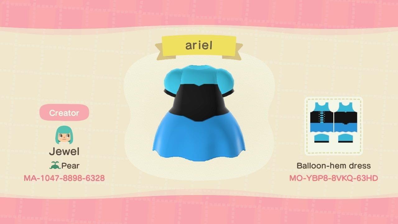 Animal Crossing Design Code: MO-YBP8-8VKQ-63HD Ariel Courtyard