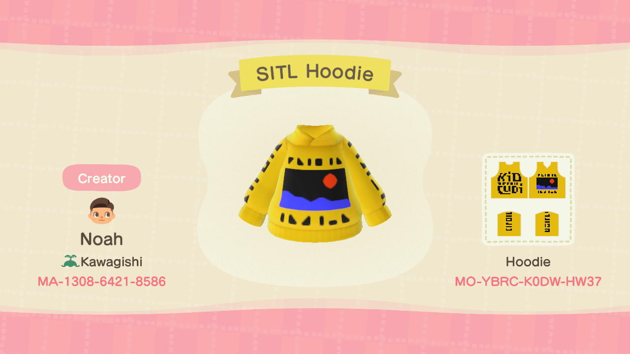 Animal Crossing Design Code: MO-YBRC-K0DW-HW37 Kid Cudi SITL