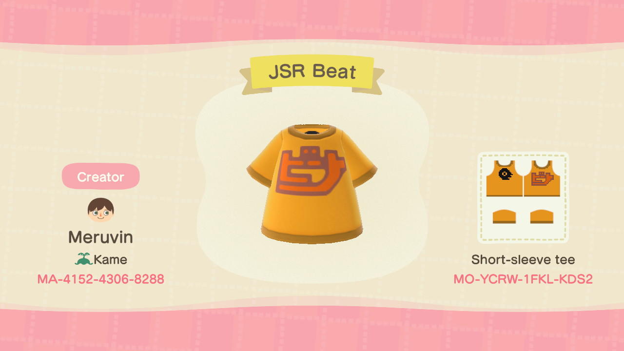 Animal Crossing Design Code: MO-YCRW-1FKL-KDS2 Jet Set Radio Beat