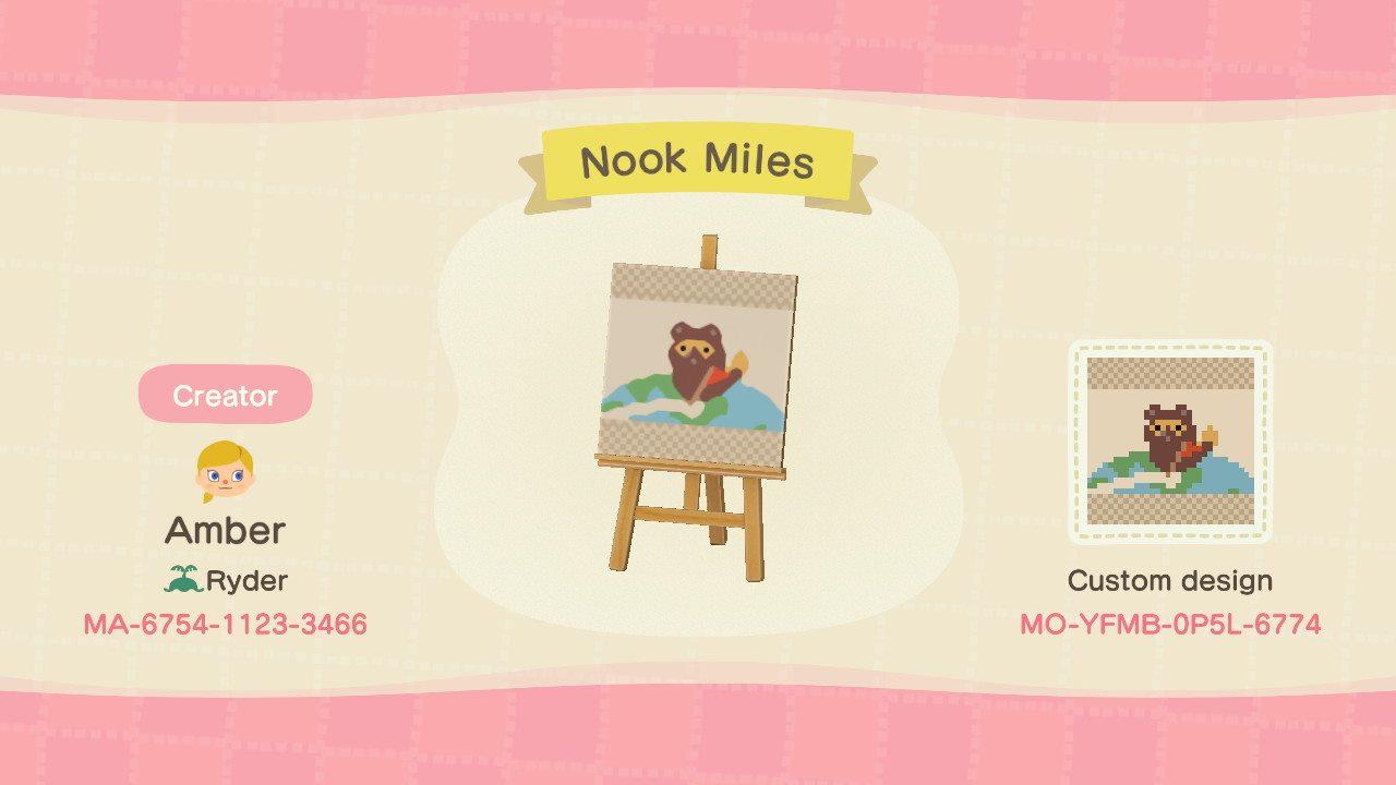 Animal Crossing Design Code: MO-YFMB-0P5L-6774 Nook Miles