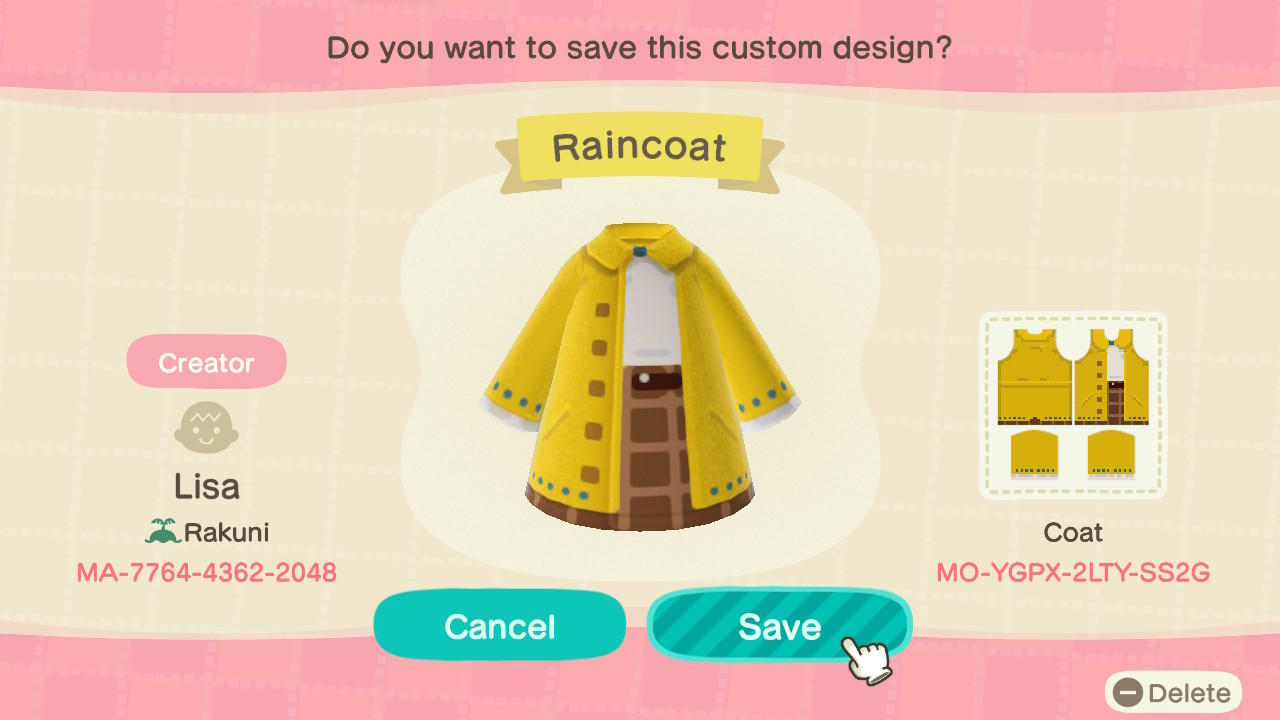 Animal Crossing New Horizons Design ID Codes, ACNH Creator IDs Database