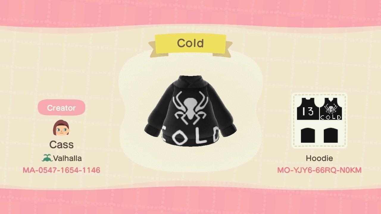 Animal Crossing Design Code: MO-YJY6-66RQ-N0KM Cold