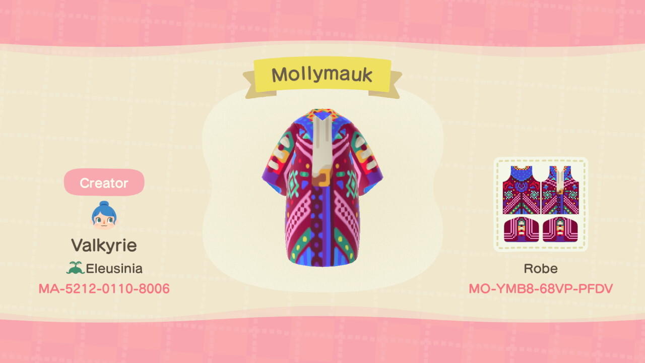 Animal Crossing Design Code: MO-YMB8-68VP-PFDV Mollymauk