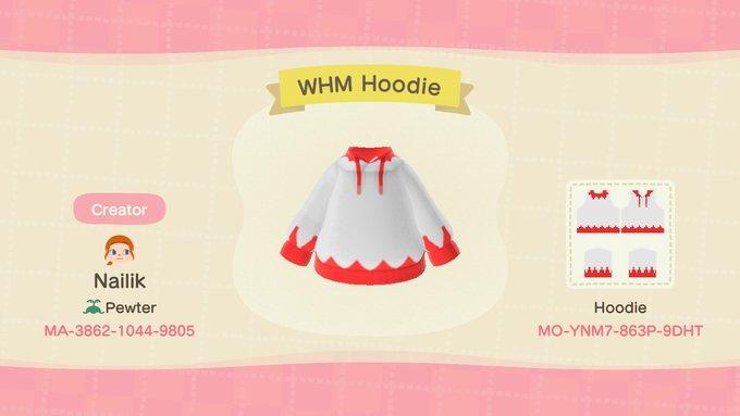 Animal Crossing Design Code: MO-YNM7-863P-9DHT White Mage Hoodie