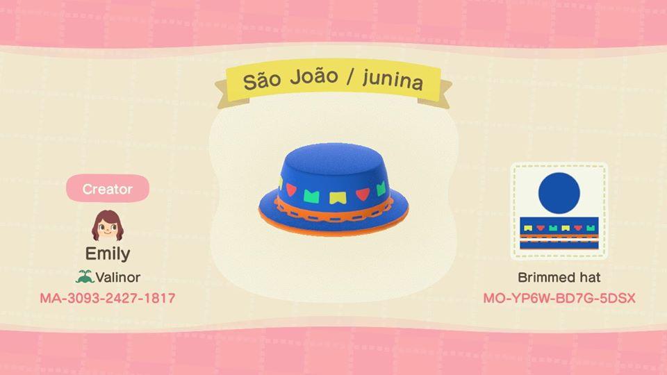 Animal Crossing Design Code: MO-YP6W-BD7G-5DSX São João / junina