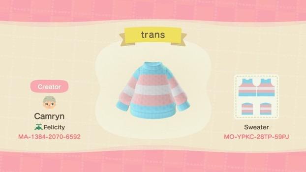 Animal Crossing Design Code: MO-YPKC-28TP-59PJ lesbian