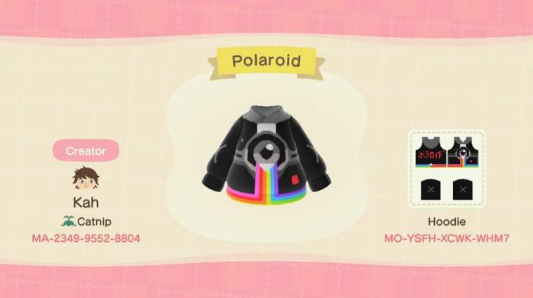 Animal Crossing Design Code: MO-YSFH-XCWK-WHM7 Polaroid