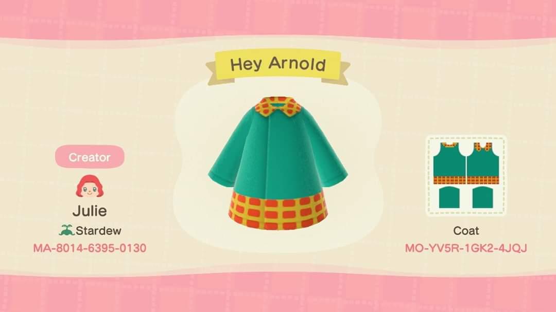 Animal Crossing Design Code: MO-YV5R-1GK2-4JQJ Hey Arnold