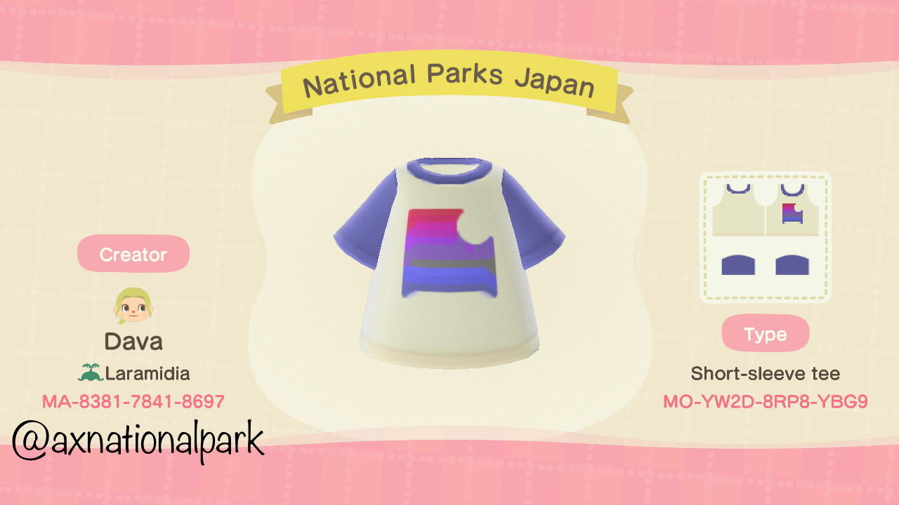 Animal Crossing Design Code: MO-YW2D-8RP8-YBG9 National Parks Japan