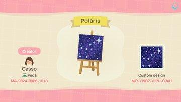 Animal Crossing Design Code: MO-YWB7-YJPP-C94H Polaris