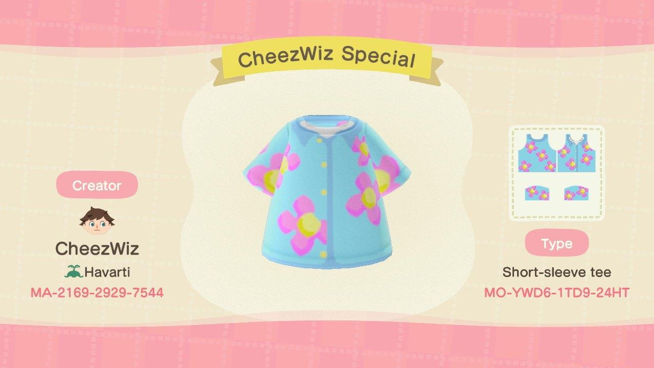 Animal Crossing Design Code: MO-YWD6-1TD9-24HT CheezWiz Special 2