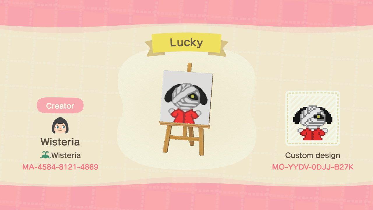 Animal Crossing Design Code: MO-YYDV-0DJJ-B27K Lucky