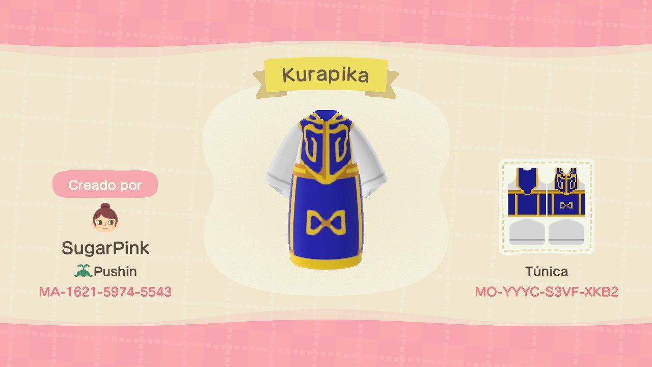 Animal Crossing Design Code: MO-YYYC-S3VF-XKB2 Kurapika