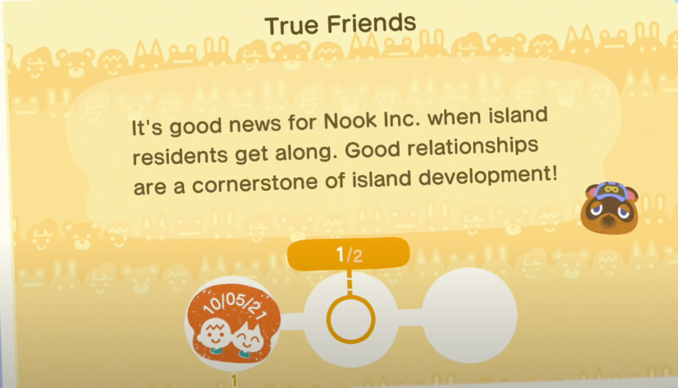 Animal Crossing New Horizons Villager Friendship
