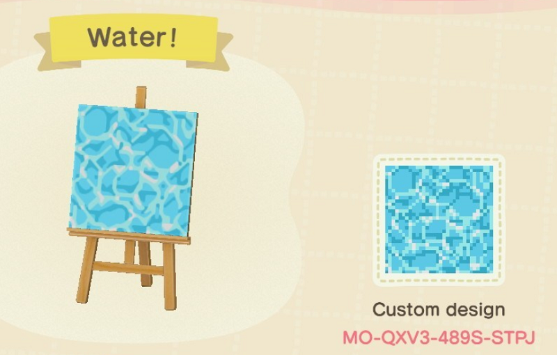 Animal Crossing Pool Designs - Water Pattern Tiles