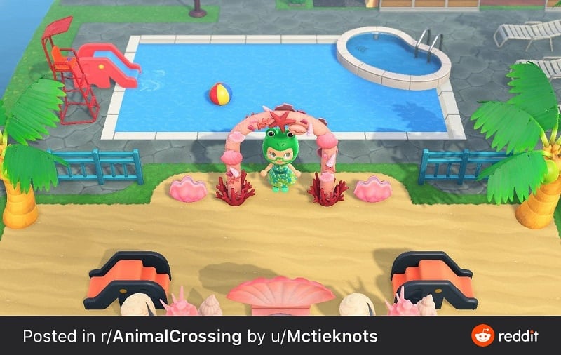Best ACNH Pool Design Ideas 2 - Animal Crossing Swimming Pool Designs