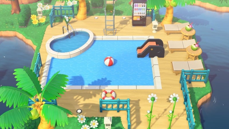 Best ACNH Pool Design Ideas 4 - Animal Crossing Swimming Pool Designs