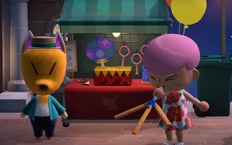 Animal Crossing New Horizons Fireworks Show - ACNH Redd Raffle Rewards