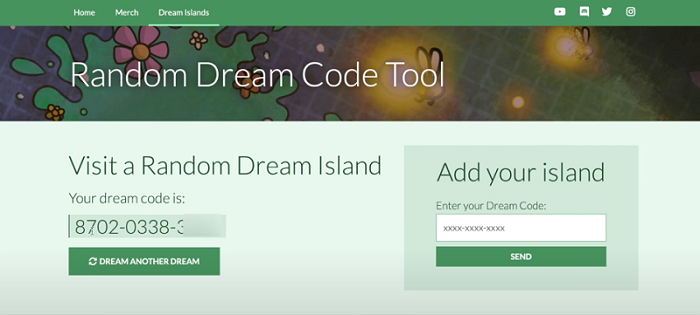 Use Random Dream Code Tool
