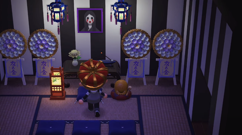 Best Animal Crossing New Horizons Horror & Cannibal Island Designs - Japanese Mourning Hall