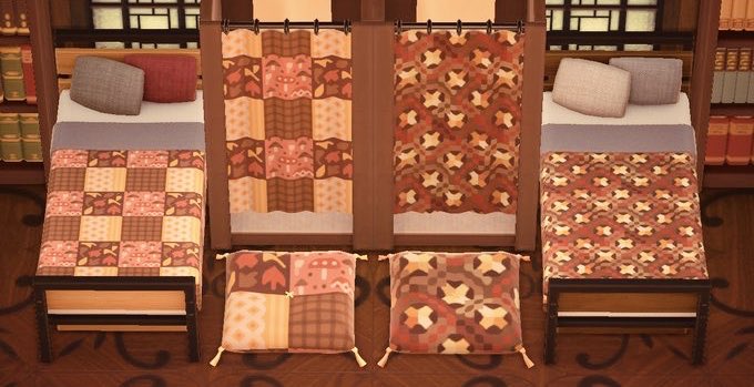 ACNH Fall Design Ideas - Bed & Furniture