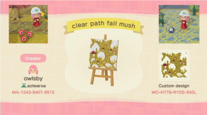 Acnh Herbst Design Codes Tipps Herbst Thema Kundenspezifisches Weg Kleidungsdesign In Animal Crossing New Horizons