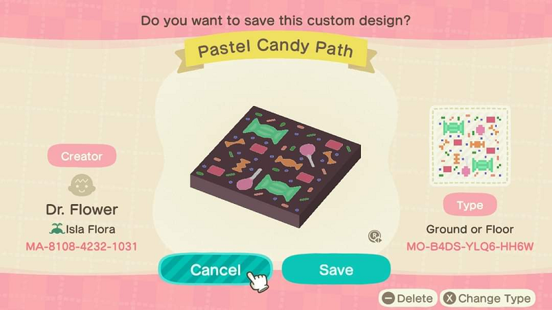 Animal Crossing Halloween Island Design Ideas - ACNH Halloween Path Pattern Design Code 1