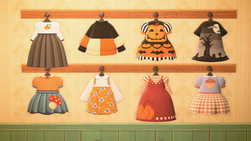 Animal Crossing Halloween Dress custom designs 1