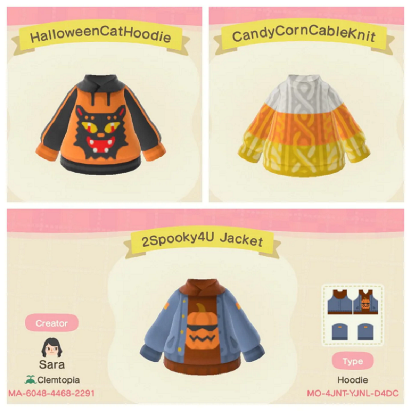 Animal Crossing Halloween Hoodies custom designs