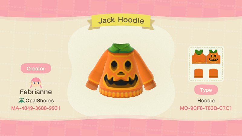 Animal Crossing Halloween Outfits - ACNH Sweater Designs 1