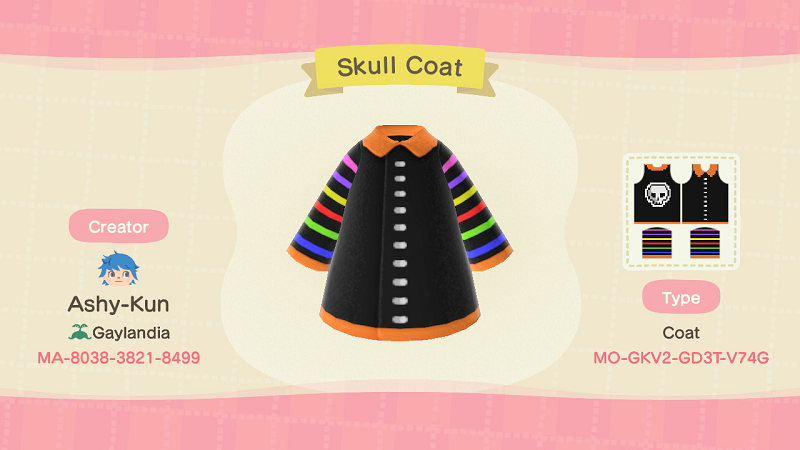 Animal Crossing Halloween Outfits - ACNH Coat Design 2