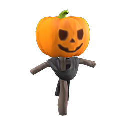 ACNH Halloween Pumpkin Spooky Furniture - Spooky Scarecrow