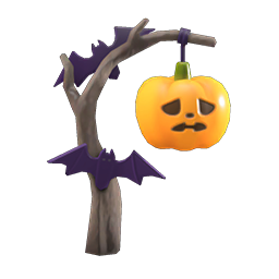 ACNH Halloween Pumpkin Spooky Furniture - Spooky Standing Lamp