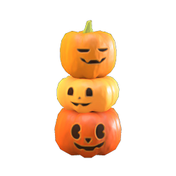 ACNH Halloween Pumpkin Items - Spooky Tower