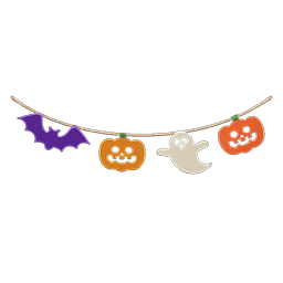 ACNH Halloween Pumpkin Spooky Furniture - Spooky Garland