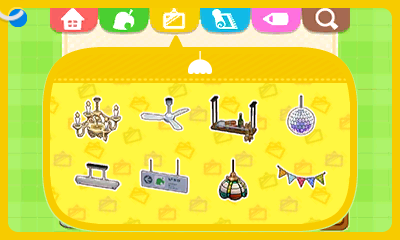Animal Crossing New Horizons Ceiling Items