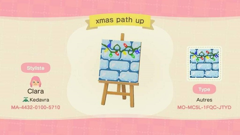 ACNH Christmas Path Custom Design - Xmas Path Up