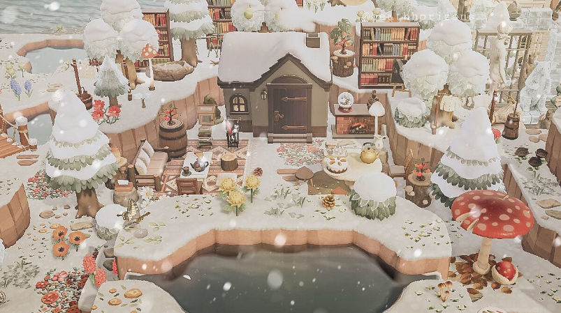 Animal Crossing New Horizons Winter Design & Decorating Ideas for Your