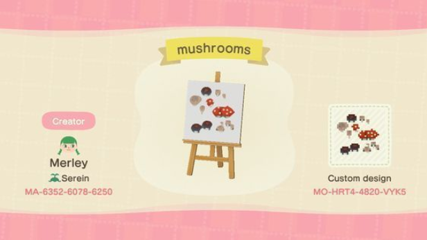 acnh mushroom code 9