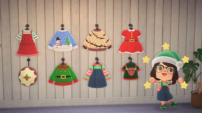 ACNH Christmas Costume Custom Design Codes - Christmas Clothing