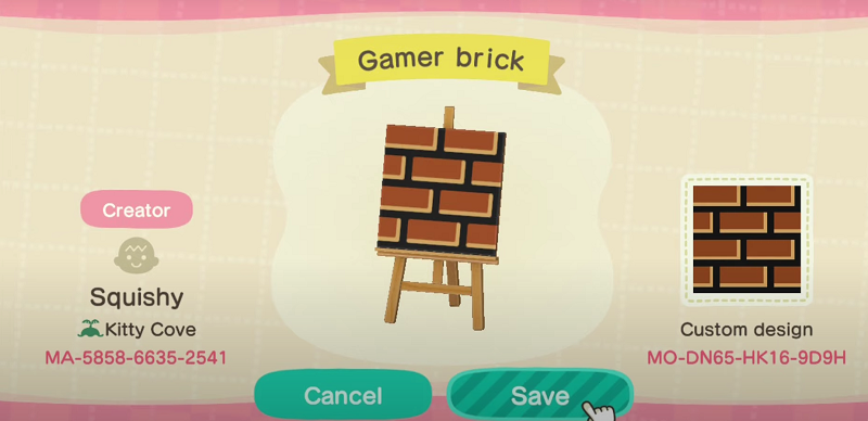 ACNH Mario Designs - Best Mario Path, Floor, Cloth Custom Designs In