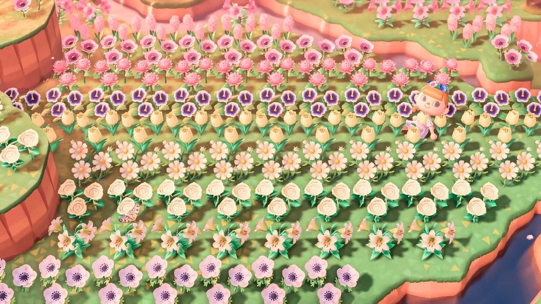 Best Animal Crossing Garden Design Ideas, Acnh Flower Garden Design Ideas