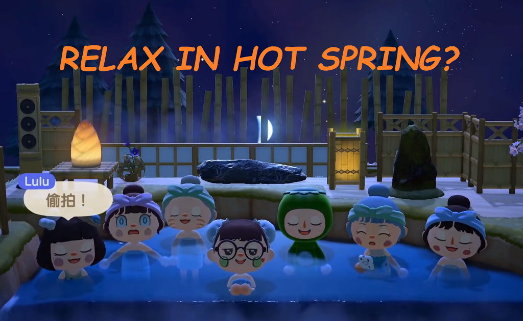 ACNH Relex In Hot Spring - Animal Crossing New Horizons Glitch