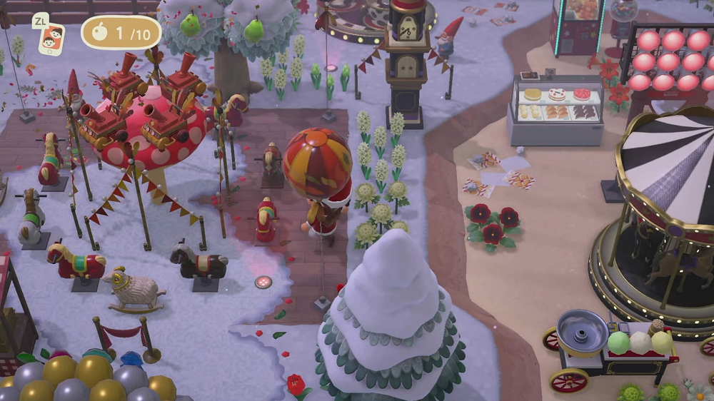 ACNH 2.0 Winter Christmas Island Ideas - Winter Carnival (Holiday Plaza)