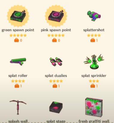 Splatoon Themed Items in ACNH crossover