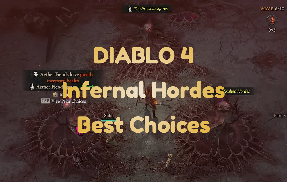 Diablo 4 Season 10 Infernal Hordes Best Boons & Choices Tier List