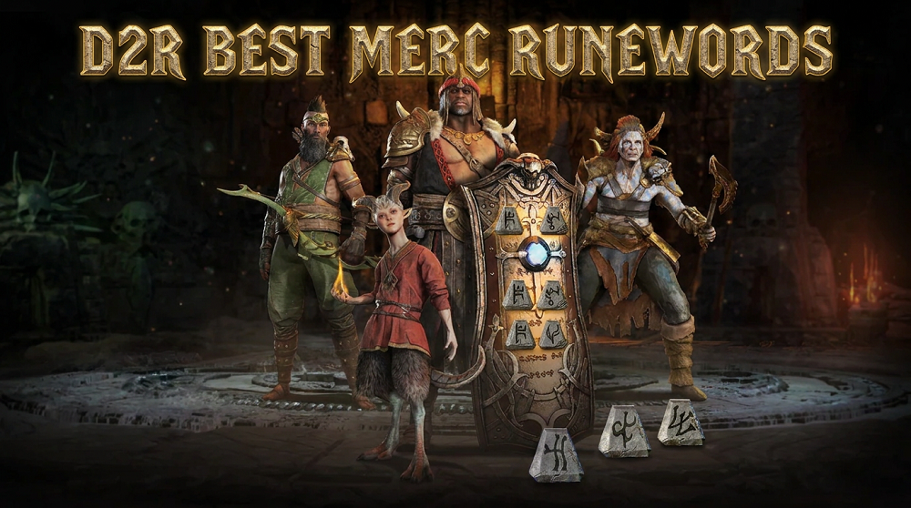 D2R Best Helm, Armor, Weapon Mercenary Runewords (RotW)