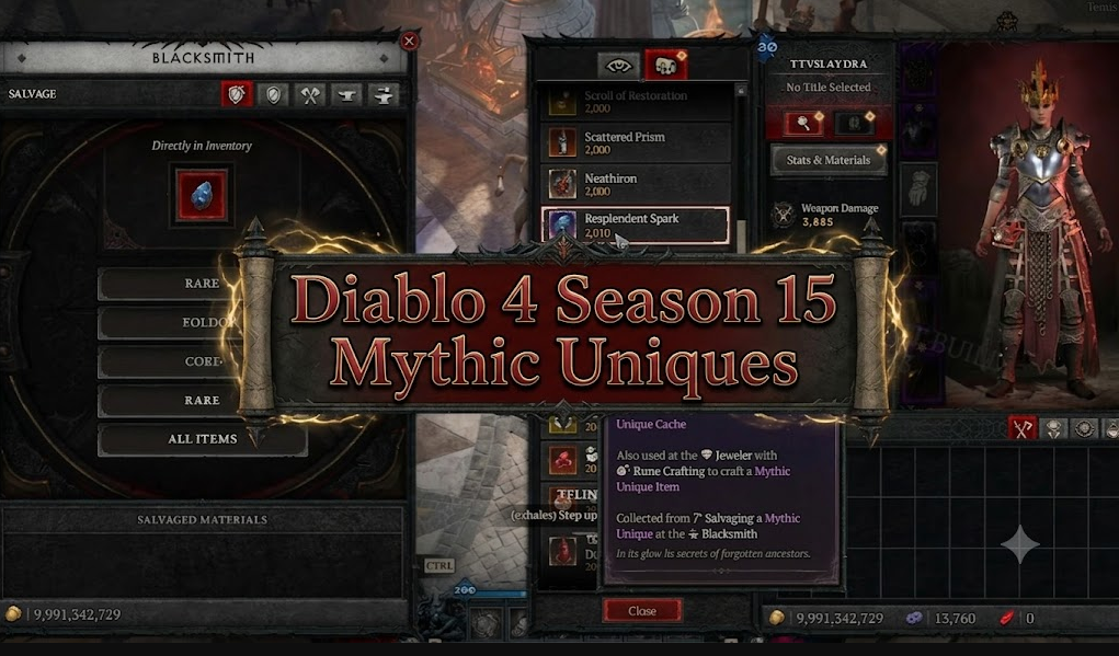 d4 s15 mythic uniques